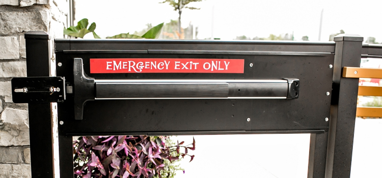 emergency push bar installation in Port Hueneme